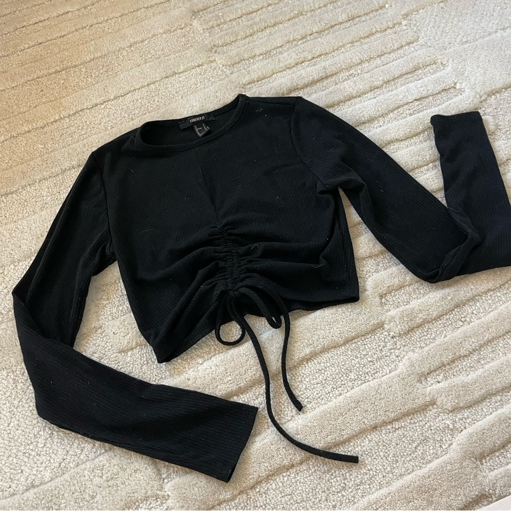Sz Small Forever 21 drawstring front shirt